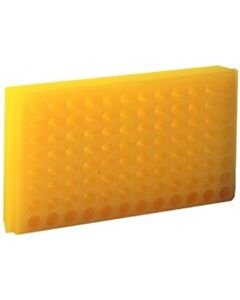 BioPlas 0096 Microcentrifuge Tube Rack, 96 Wells, Yellow, (Pack Of 5)