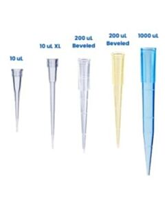 BioPlas Universal Fit, Beveled, Bulk Pack, CS/20000, Yellow, 200 uL