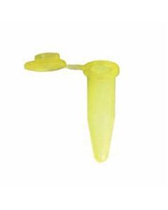 BioPlas 0.6ml G-Tube, Flat Top Microcentrifuge Tube, Yellow, 500/Pk