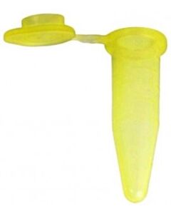 BioPlas 0.6mL g-Tube, Flat Top Microcentrifuge Tube, Sterile, CS/10000, Yellow, 0.6 mL