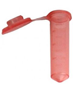 BioPlas 2.0mL g-Tube, Flat Top Microcentrifuge Tube, Sterile, CS/10000, Red, 2.0 mL