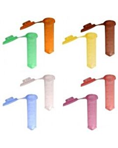 BioPlas 2.0mL g-Tube, Flat Top Microcentrifuge Tube, Sterile, CS/10000, Rainbow, 2.0 mL