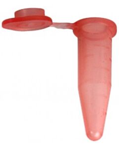 BioPlas 4301 Flat Top Microcentrifuge Tube, 1.5mL, Red, (Pack Of 500)
