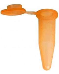 BioPlas 4321 Flat Top Microcentrifuge Tube, 0.5mL, Orange, (Pack Of 500)
