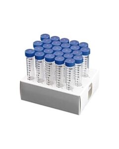 BioPlas 15mL Conical Tube, Racked, Sterile (2 Racks Of 25 Tubes Per Pack), CS/500, Clear, 15 mL