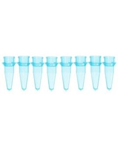 BioPlas 5010-4 Thin Wall Micro Tube, 8 Tubes/Strip, 0.2mL, Blue, (Pack Of 125)