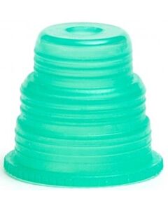 BioPlas 8365 Hexa Flex Safety Caps For Blood Collection And Culture Tubes, Green, (Pack Of 500)