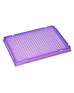 BioPlas PermaFrame 384-Well Full-Skirt PCR Plate, A24, Clear Wells, CS/100, Violet