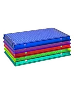 BioPlas PermaFrame 384-Well Full-Skirt PCR Plate, A24, Clear Wells, CS/100, Assorted