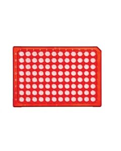 BioPlas 0.1 mL Universal PCR Plate, Non-Skirted, Low Profile, CS/100, White, 0.1 mL