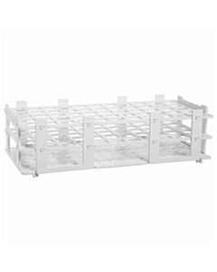 Brandtech Test Tube Rack, White, 55 Tubes To Dia18mm, 5x11, Pack Of 5
