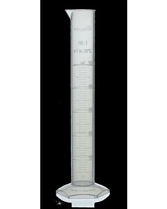 Brandtech Graduated Cylinder, PMP, Moldedscreened, Class A Cert, 250ml, Pk2