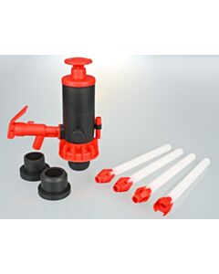 Burkle PumpMaster non-aggressive liquids, PP/EPDM, red