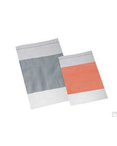 Qorpak 9 x 12" Ldpe 2 Mil Clear Zip Bag With White Write-On Block