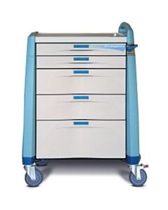 Capsa Healthcare Avalo Medical Cart, Emergency, Intermediate, Blue