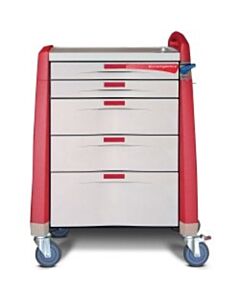 Capsa Healthcare Avalo Medical Cart, Emergency, Intermediate, Red