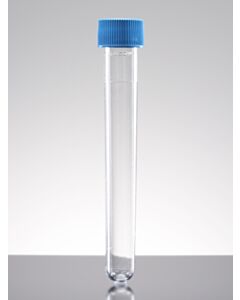 Corning Falcon 8 mL Round Bottom Polystyrene Test Tube, with Blue Screw Cap, Sterile, 125/Pack, 1000/Case