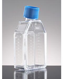 Corning Falcon 25 Sq CM Rectangular Canted Neck Cell Culture Flask with Plug Seal Screw Cap