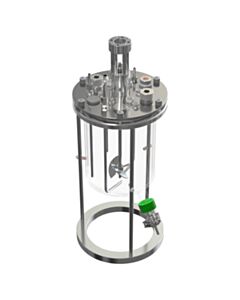 Chemglass 5L Perfusion Bioreactor Vessel, Unjacketed, Graduated