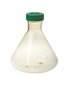 Chemglass Flask, Fernbach, 2L, Polycarbonate, Plain Bottom, 70mm Vented Cap, Max Volume: 2, 400mL