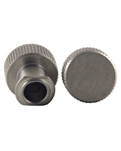 Chemglass Female Luer Lock Plug, 316 Stainless Steel