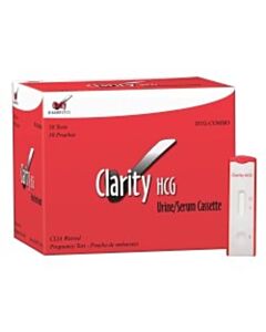 Clarity Diagnostics Reproductive Health Test Kit Clarity® hCG Pregnancy Test 50 Tests CLIA Waived Sample Dependent