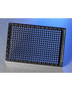 Corning BioCoat Fibronectin 384 Well Black/Clear Flat Bottom High Content Imaging Glass Bottom