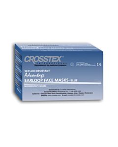 Crosstex Mask, Latex Free (LF), Blue, 500/CS