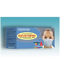 Crosstex ASTM Level 1 Mask, Latex Free (LF), Blue, 400/CS
