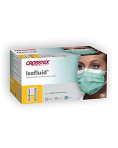 Crosstex ASTM Level 1 Mask, Latex Free (LF), Teal, 500/CS