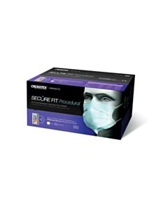 Crosstex ASTM Level 2 Earloop Mask, Blue, 500/CS