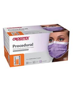 Crosstex ASTM Level 2 Mask, Lavendar, Latex Free (LF), 500/CS
