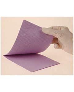 Crosstex Towel, 2-Ply Paper, Poly, 18" x 13", Silver Grey, 500/CS