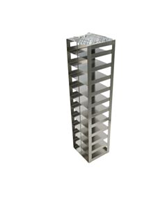 Crystal Industries Vertical Rack For 100-Cell Hinged Lid Boxes, Holds 11 Boxes