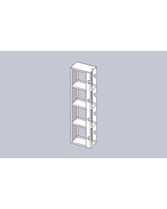 Crystal Industries Vertical Half Rack For 3" Boxes, Holds 4 Boxes