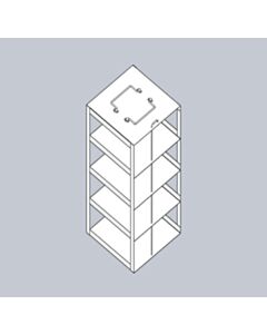 Crystal Industries Vertical Rack For Mini 2" Boxes, Holds 4 Boxes