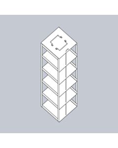 Crystal Industries Vertical Rack For Mini 3" Boxes, Holds 5 Boxes