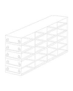 Crystal Industries Drawer Rack For 3" Boxes, 4x5 Configuration