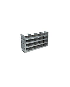 Crystal Industries Sliding Tray Rack For 3" Boxes, 4x4 Configuration, Sliding Drawers w/ Handles
