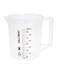 Celltreat 1000 mL Graduated Beaker With Handle, Polypropylene, Non-sterile