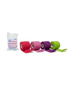 Dukal Corporation Bandage, Cohesive, 2" X 5 Yds, Latex Free (Lf), Non-Sterile, Assorted Colors, 1 RL/PK, 36 PK/PK