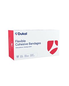 Dukal Corporation Bandage, Cohesive, 3" X 5 Yds, Latex Free (Lf), Non-Sterile, Assorted Colors, 1 RL/PK, 24 PK/PK