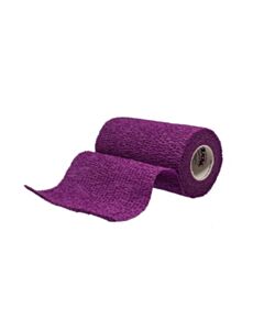 Dukal Corporation Bandage, Cohesive, 4x5 Yds, Latex Free (Lf) Non-Sterile, Purple, 1 RL/PK, 18 PK/PK