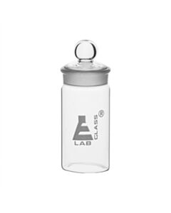 Eisco Labs Weighing Bottle, Tall Form, 60ml Capacity, Borosilicate Glass With Interchangeable