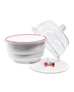 Eisco Labs Desiccator Vacuum, 20cm - Ptfe Plug And Stopcock - Autoclavable