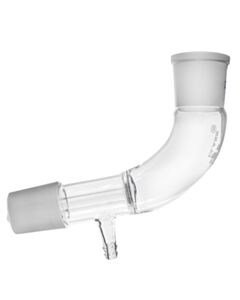Eisco Labs Receiver Adaptor, Bend With Vacuum Connection - Socket Size: 29/32, Cone Size: