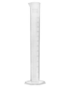 Eisco Labs Polypropylene Graduated Cylinder, Octagonal Base, 250ml Pack Of 6