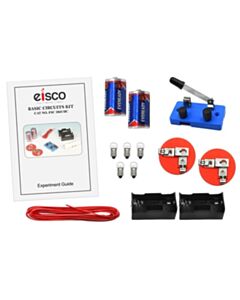 Eisco Labs Basic Beginner Circuit Kit For Teaching Series And Parallel Circuits- Switch, (2)
