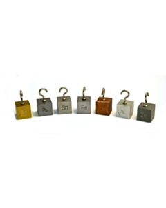 Eisco Labs Density Cubes, Set Of 7 Metals In Plastic Case With Hooks And Element Stamp, 0.8"