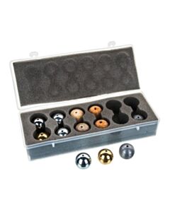 Eisco Labs Drilled Ball Set In Plastic Case